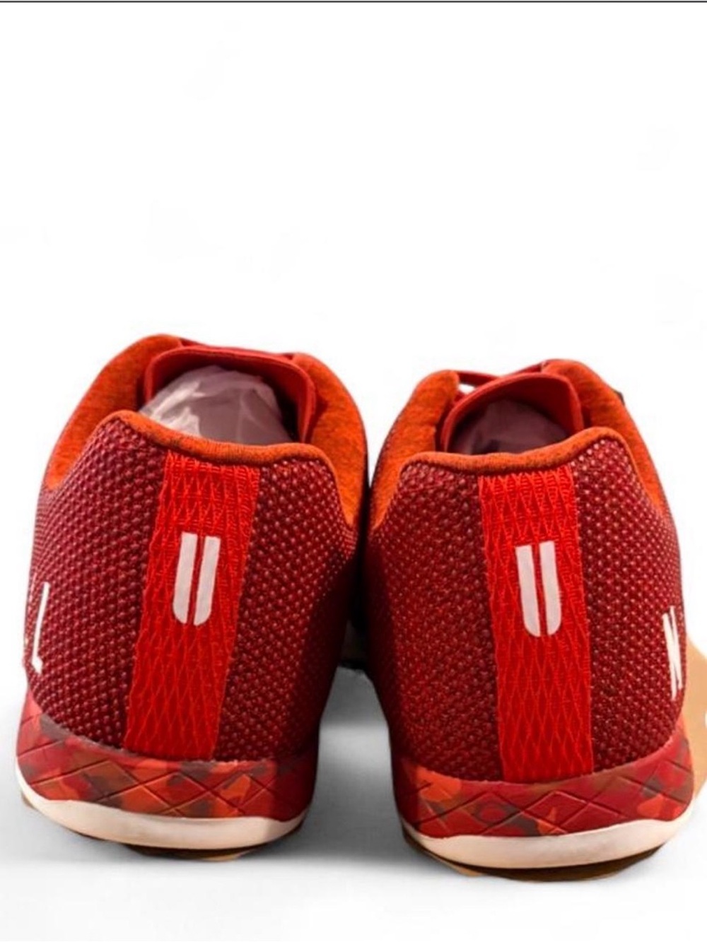 NOBULL Superfabric Fire Heather Red Knit Cross-Training Cross Fit Gym Shoes - Picture 4 of 6